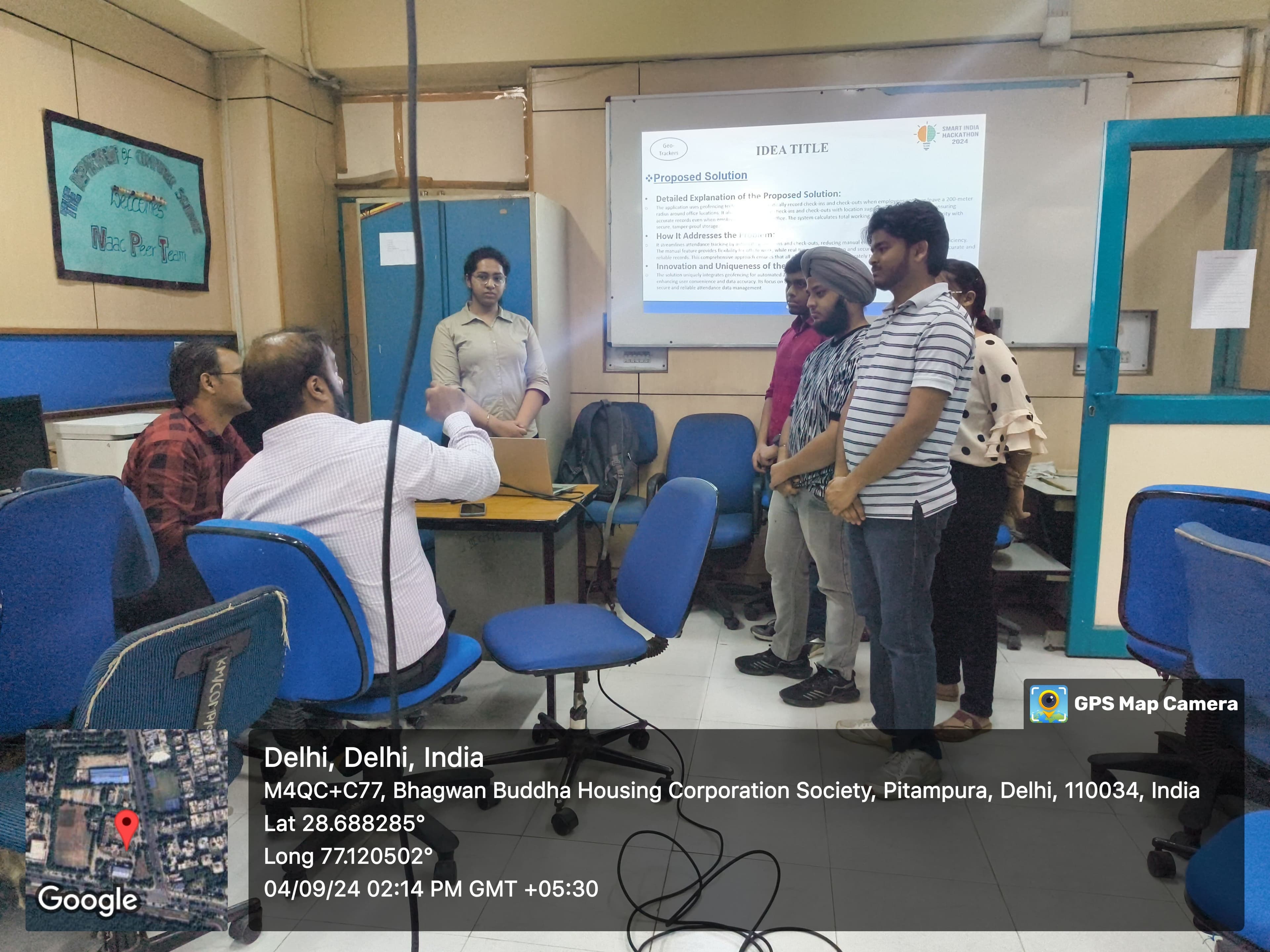 Award ceremony at previous hackathon